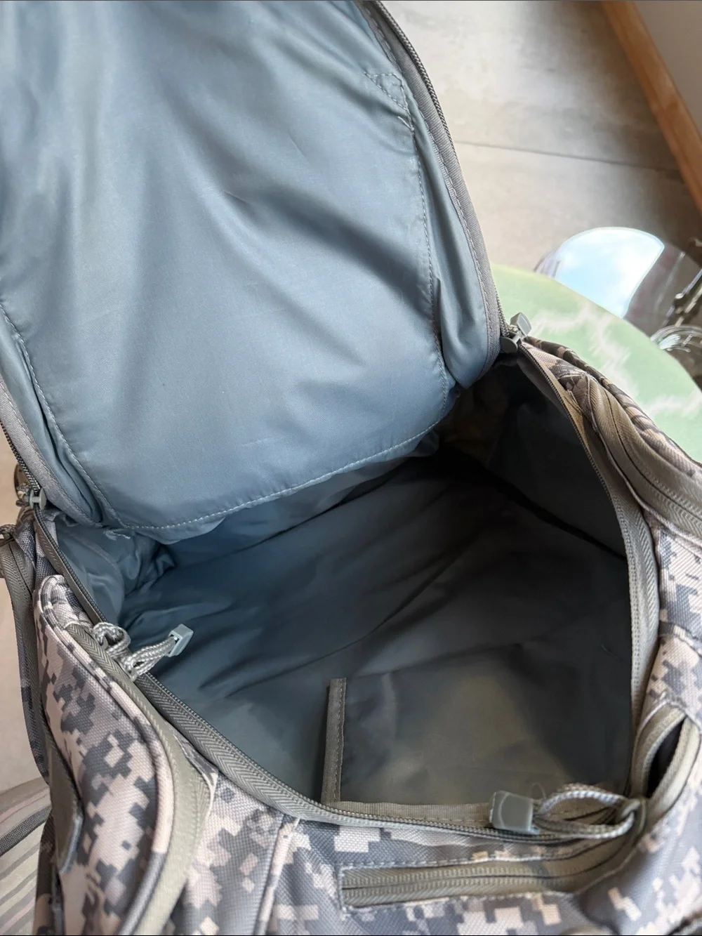 New Digital Camo Tactical Backpack - Gray, National Guard Emblem